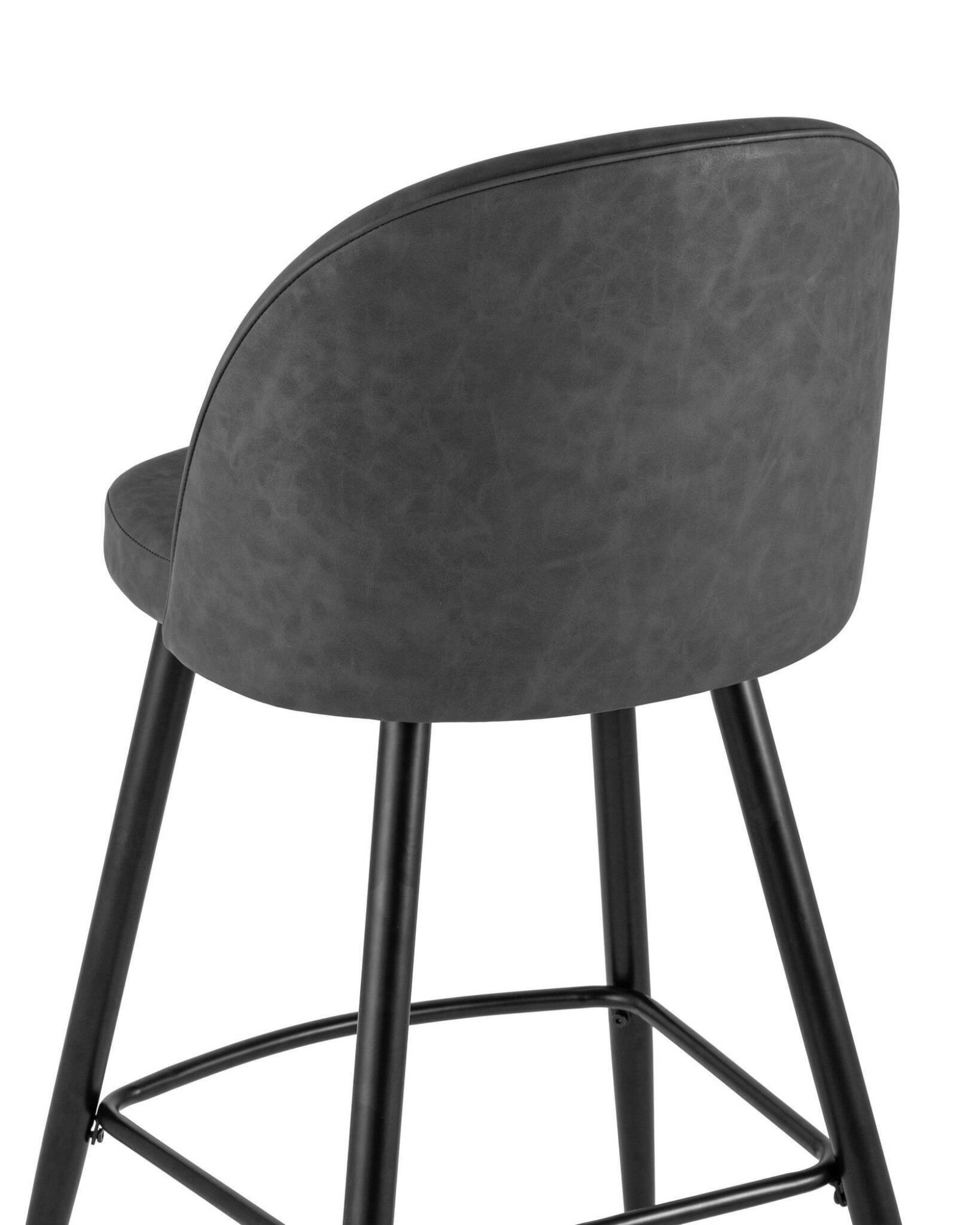 Стул барный Лион темно-серая экокожа Stool Group