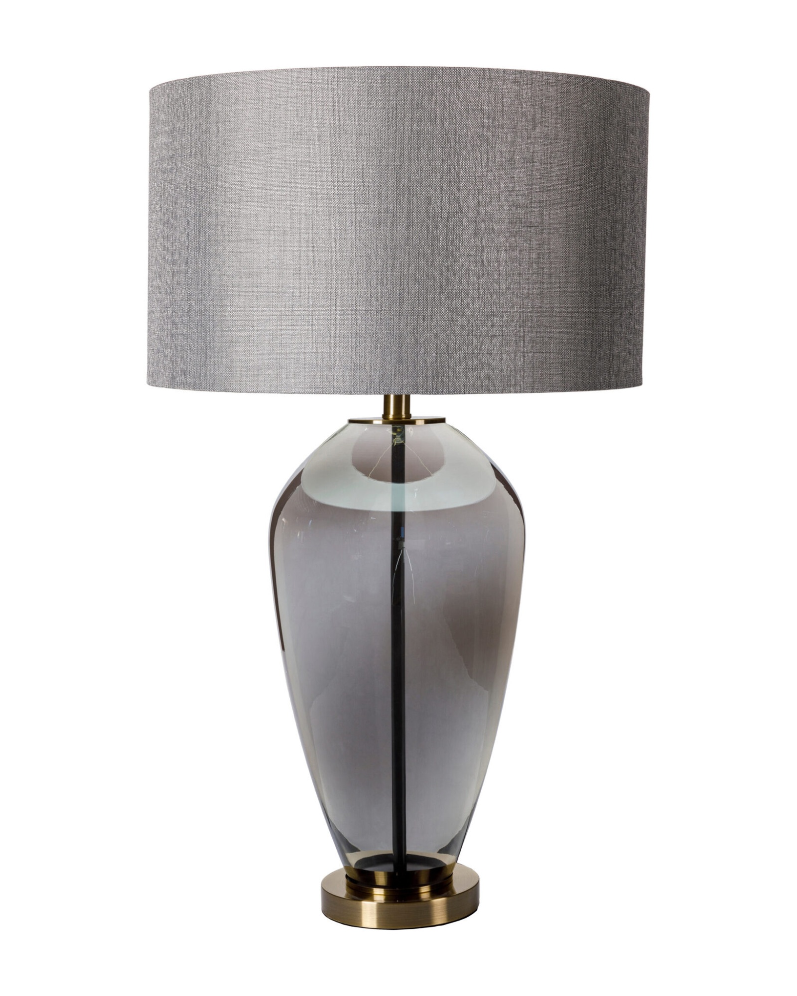 Серая настольная лампа Louvre Home Бардет LHLTL6017CLM