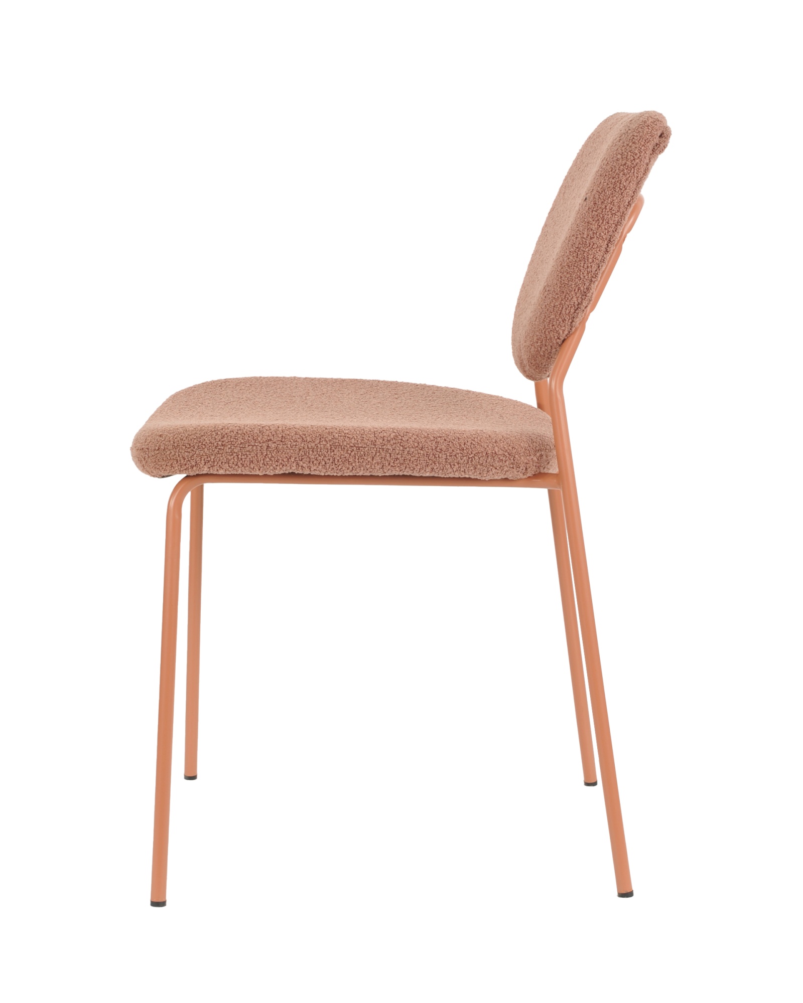 Стул обеденный Gigi коричневый букле розовые ножки Stool Group