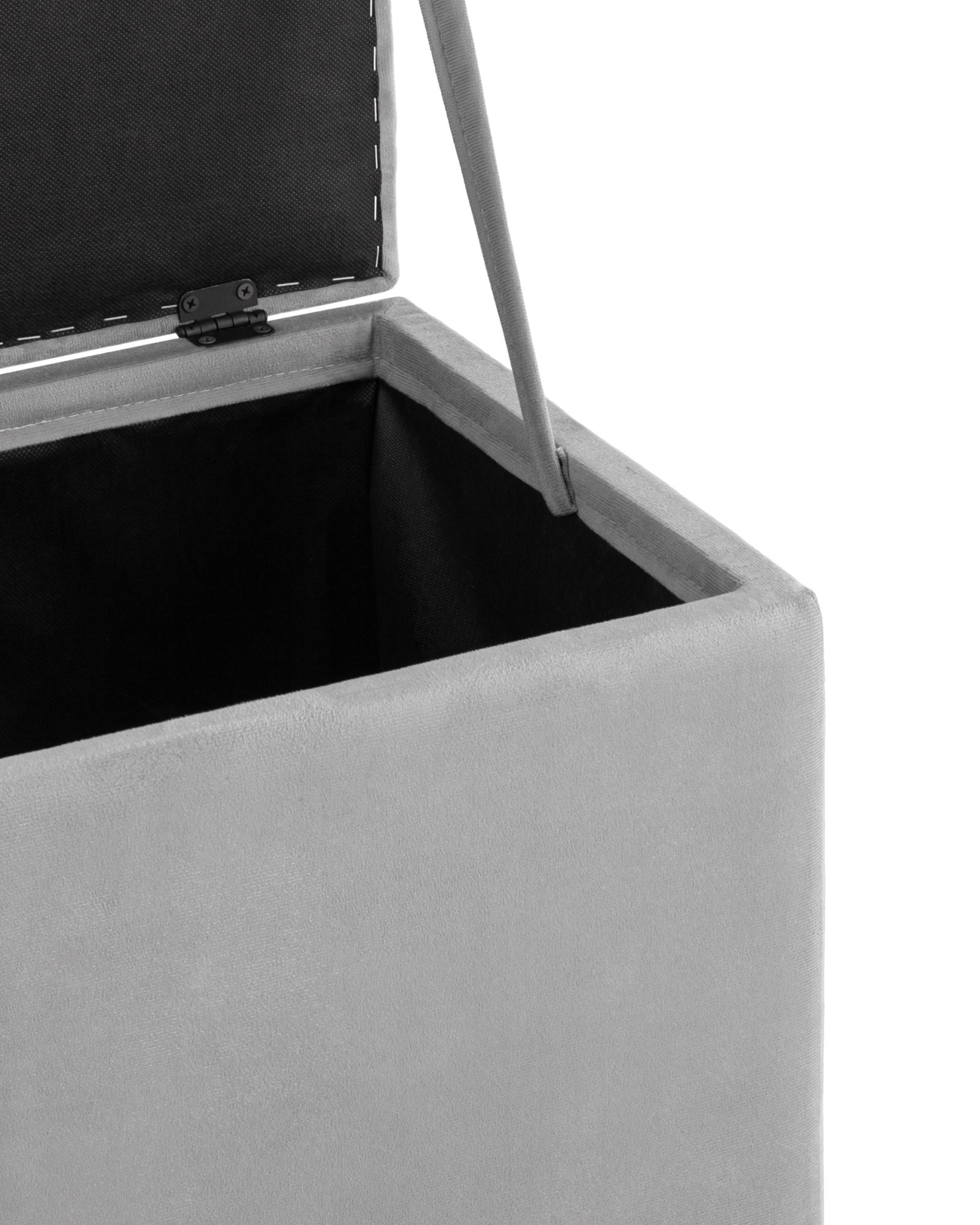 Пуф с крышкой Нильсон велюр серый Stool Group