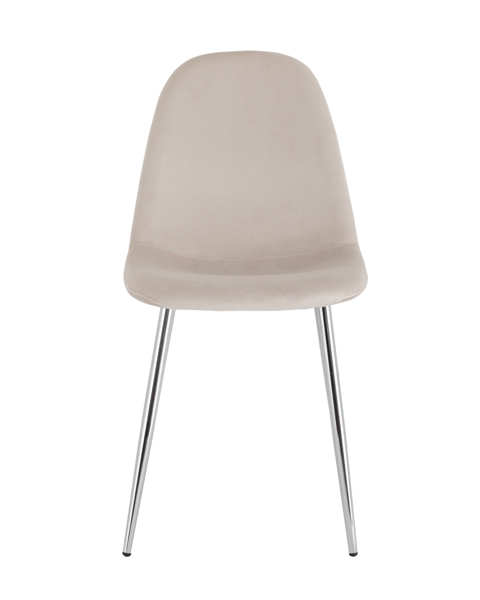Стул Валенсия SN велюр бежевый хромированные ножки Stool Group