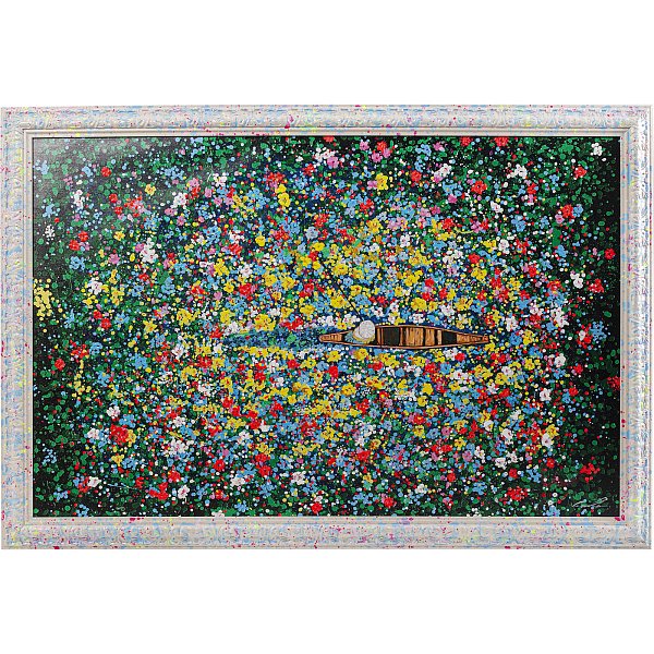 Картина в раме Floating Flower Market 150x100cm KARE 57726
