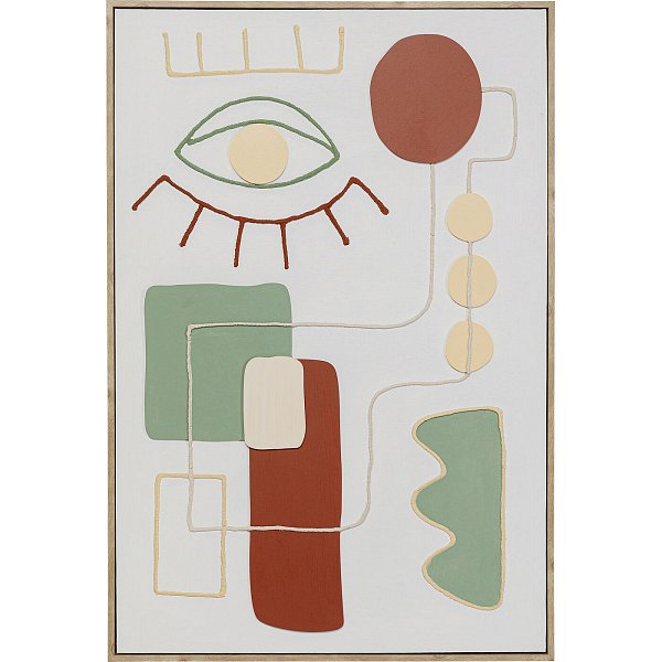 Картина на холсте Art Eye Left 60x90 см KARE 56183