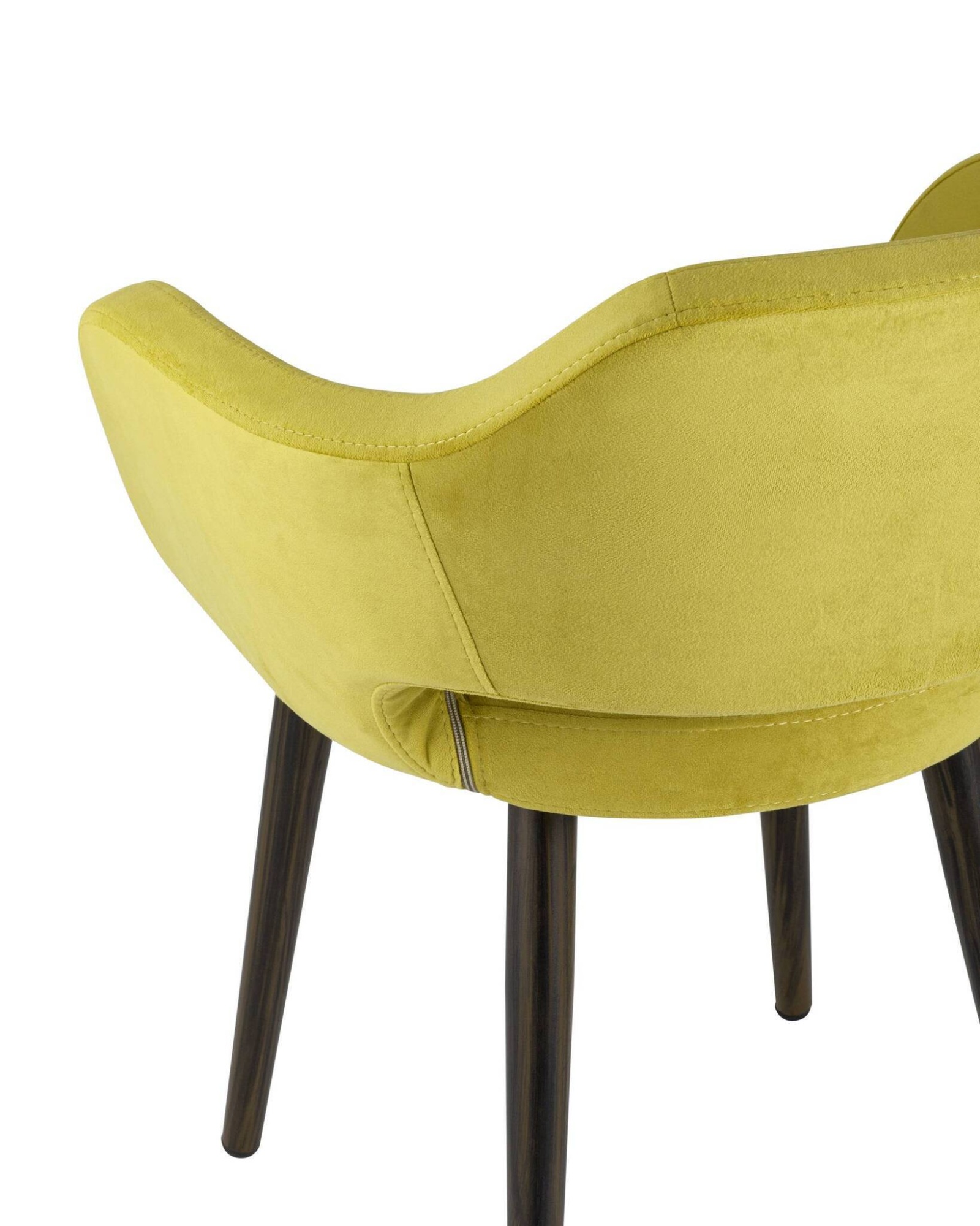 Стул с подлокотниками Саймон велюр золотистый Stool Group