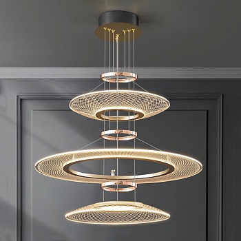 Кольцевая люстра ISTRAL D60+100+80 by ImperiumLoft