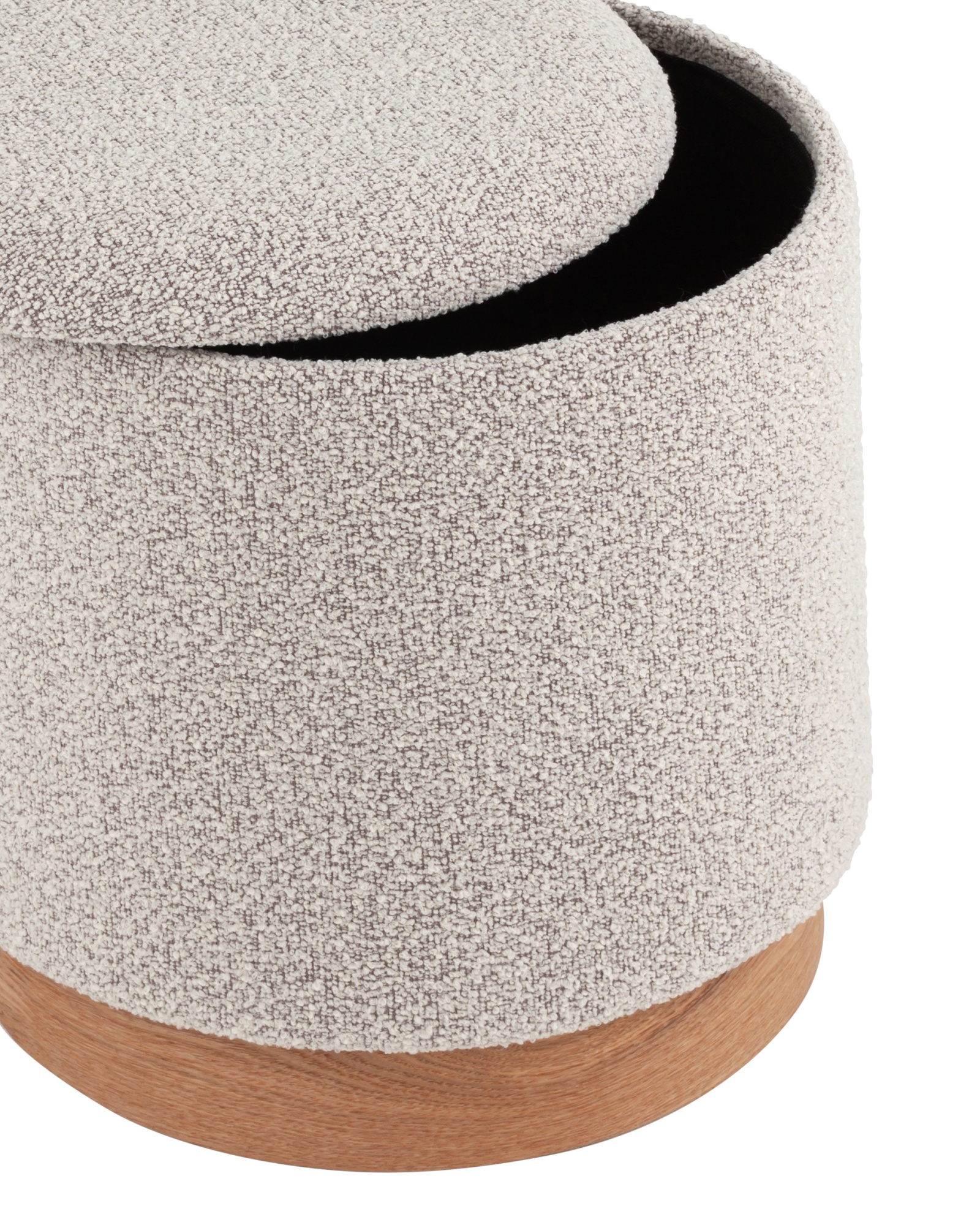 Пуф с ящиком Холли S букле бежевый Stool Group