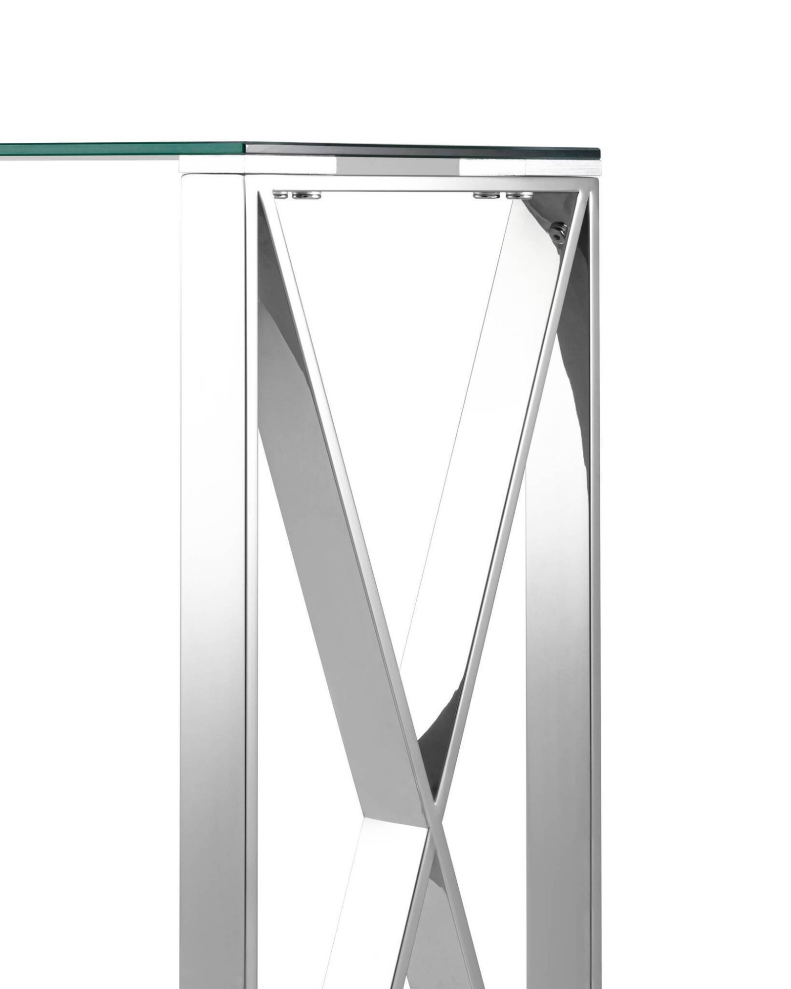 Консоль КРОСС 115*30 серебро Stool Group