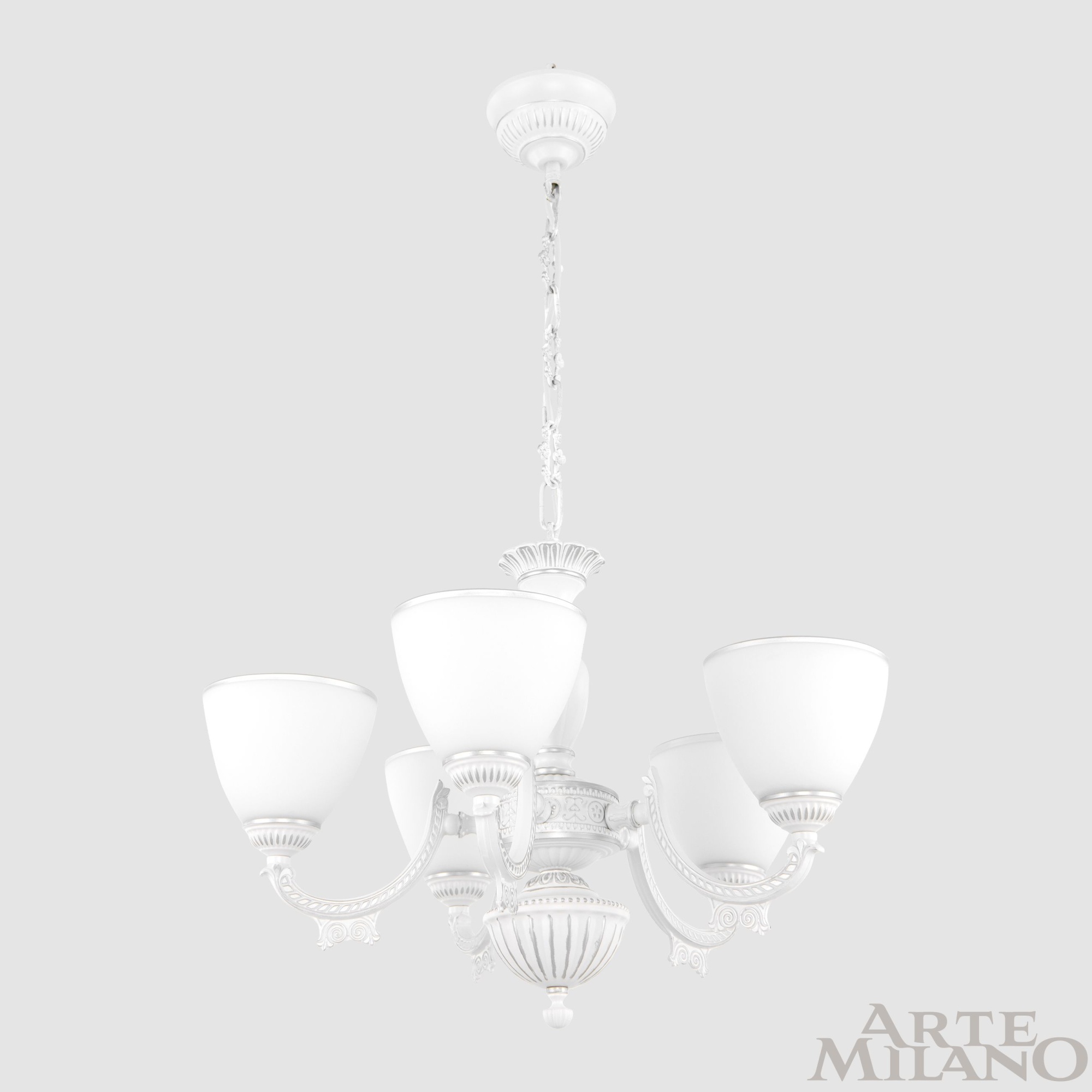 Люстра с плафонами 342837/5 WT+SL Arte Milano