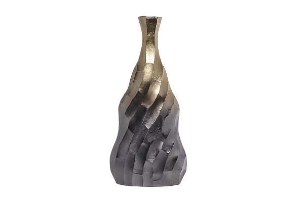 Ваза металлическая черно-золотистая Garda Decor 71PN-1231