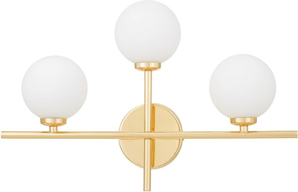 Настенный светильник Lumina Deco LDW 6033N-3 F.GD