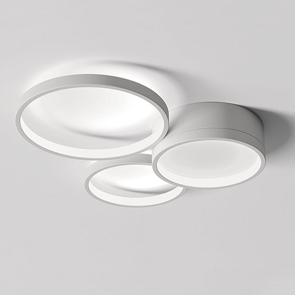 Потолочная Люстра В Виде Колец Twine 3 Rings White By Imperiumloft