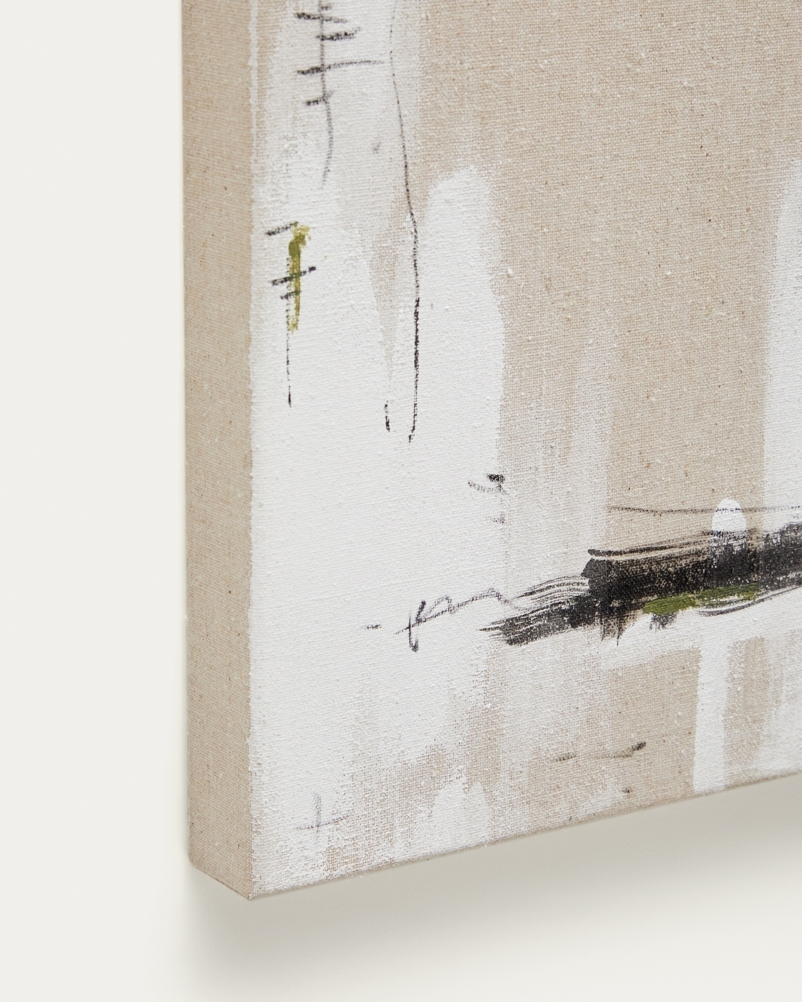 Selnir Набор из 4 картин на льняной основе белого и бежевого цвета 30 х 30 см La Forma (ex Julia Grup)