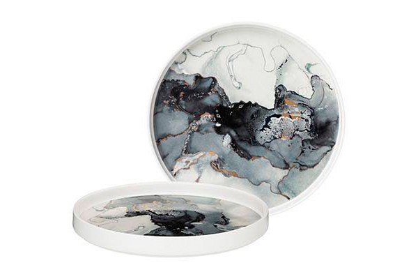 Набор из 2х обеденных тарелок "Art" 25,5 см Garda Decor 42-404