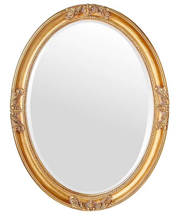 Овальное зеркало в раме Parigi Gold Art-Zerkalo FA398GL