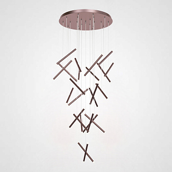 Люстра Dutti D0068 LED Chandelier Modern 28 Copper by ImperiumLoft