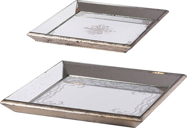 Подносы зеркальные, набор Glasar 43615-DS