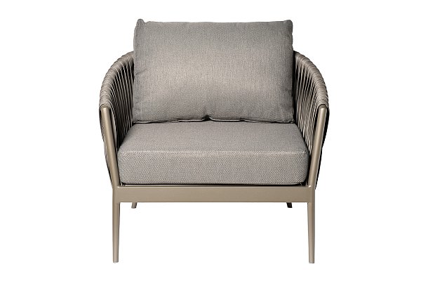 Кресло уличное Муза серое Garda Decor 39AR-KRES-3691 SER