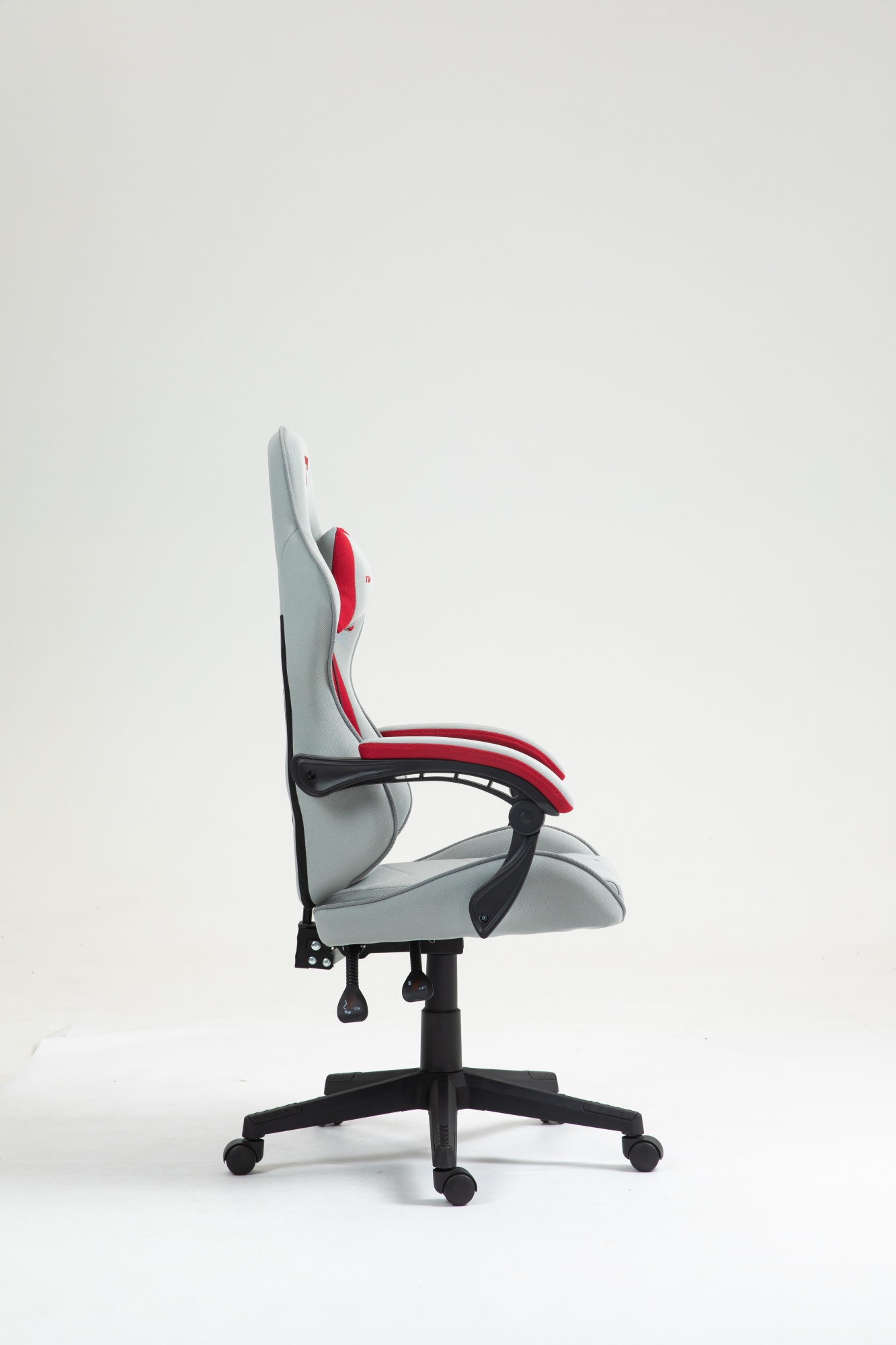 Кресло спортивное TopChairs Phantom ткань серо-красный Stool Group