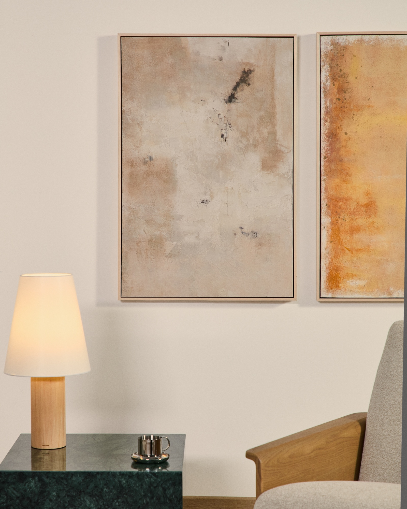 Абстрактная картина Selnar бежевая 60 x 90 см La Forma (ex Julia Grup)