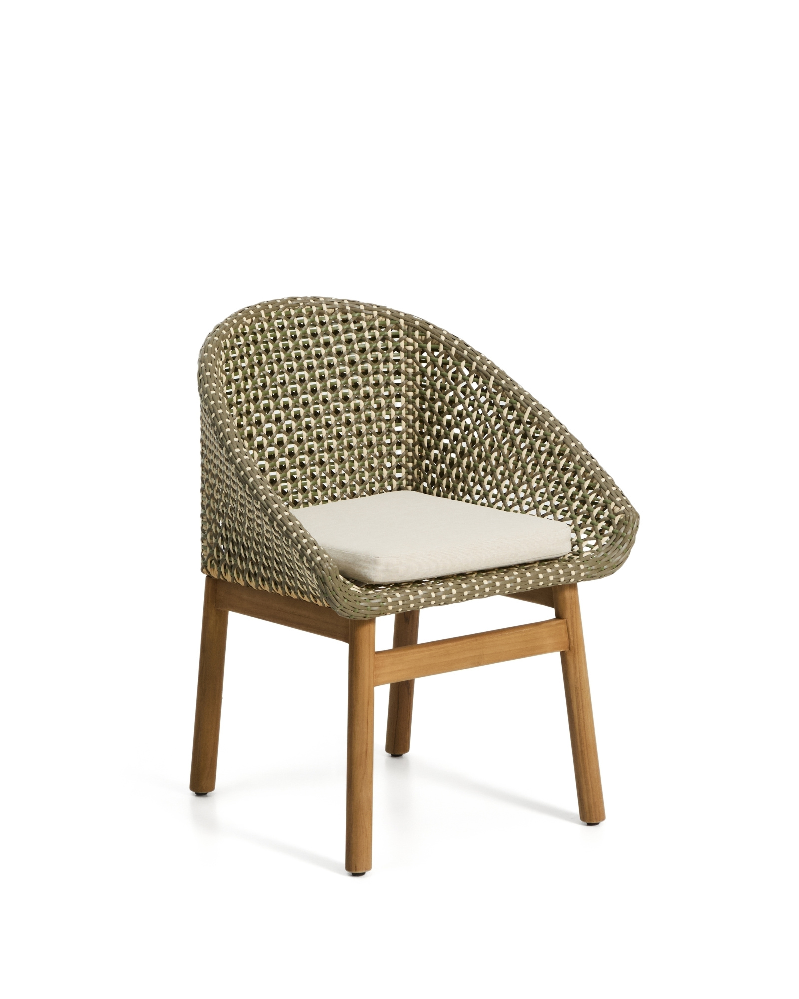 Уличный стул Olbia из искусственного ротанга и массива тикового дерева La Forma 481571