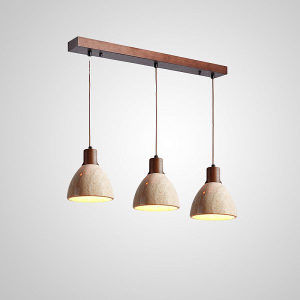 Подвесной светильник MELIUS TRIO B Dark brown Планка by ImperiumLoft