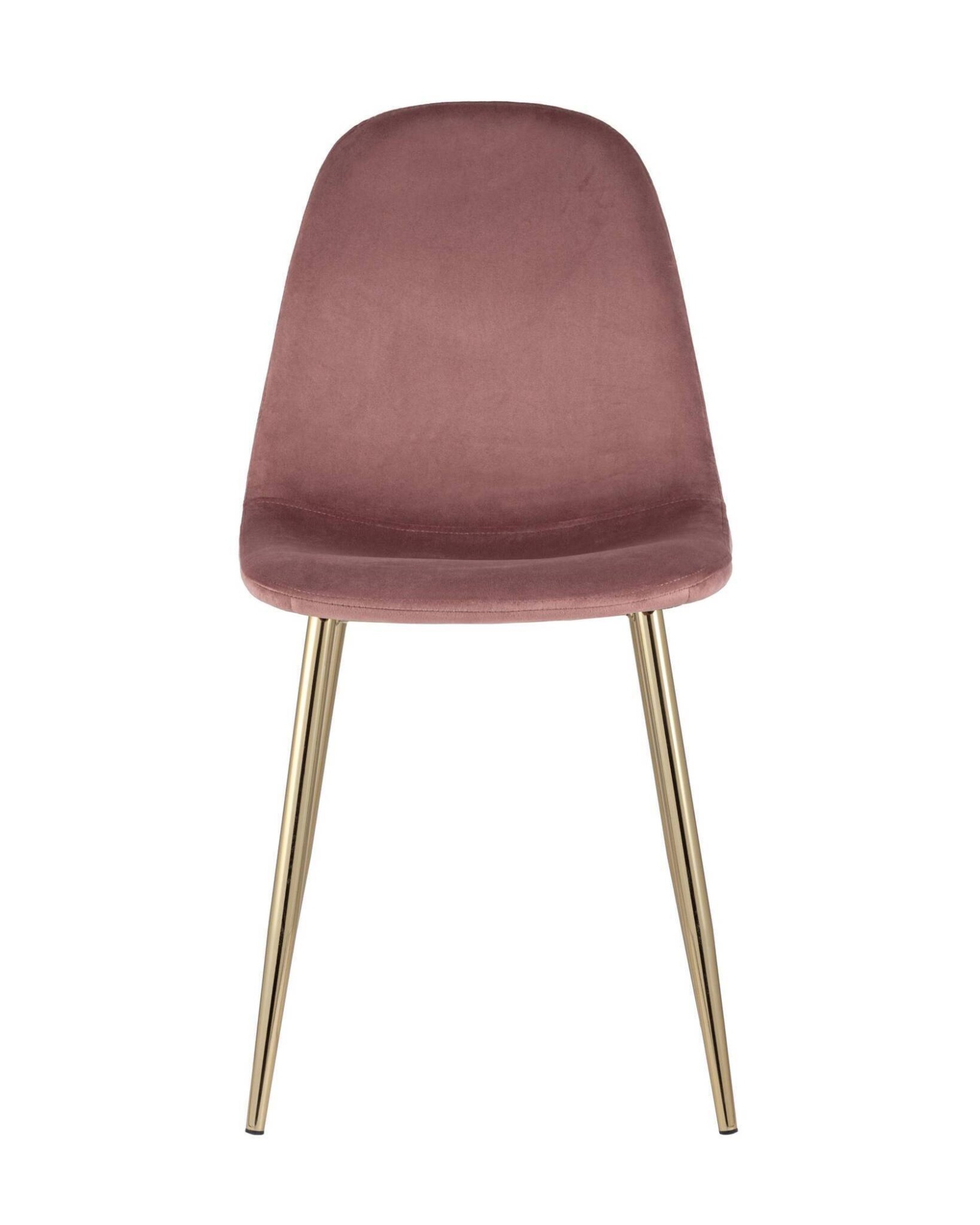Стул Валенсия велюр пыльно-розовый золотые ножки Stool Group