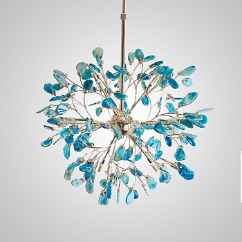 Потолочная люстра AGATE 8 L12 Blue by ImperiumLoft
