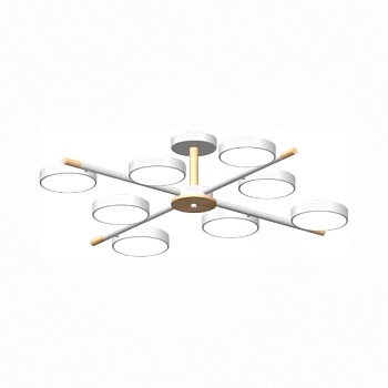 Люстра на штанге LED4U L3209-860 WH