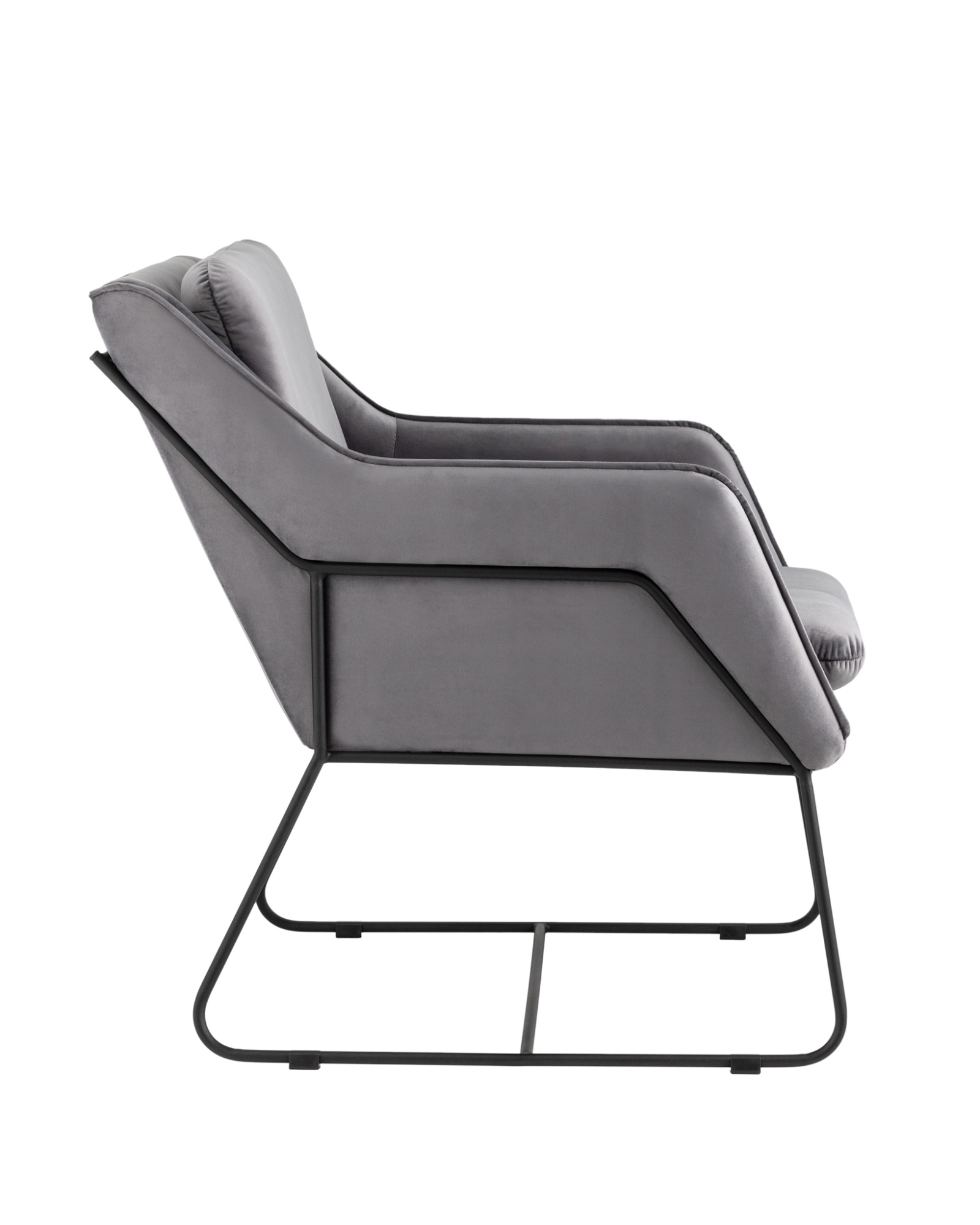 Кресло Роланд велюр серый Stool Group