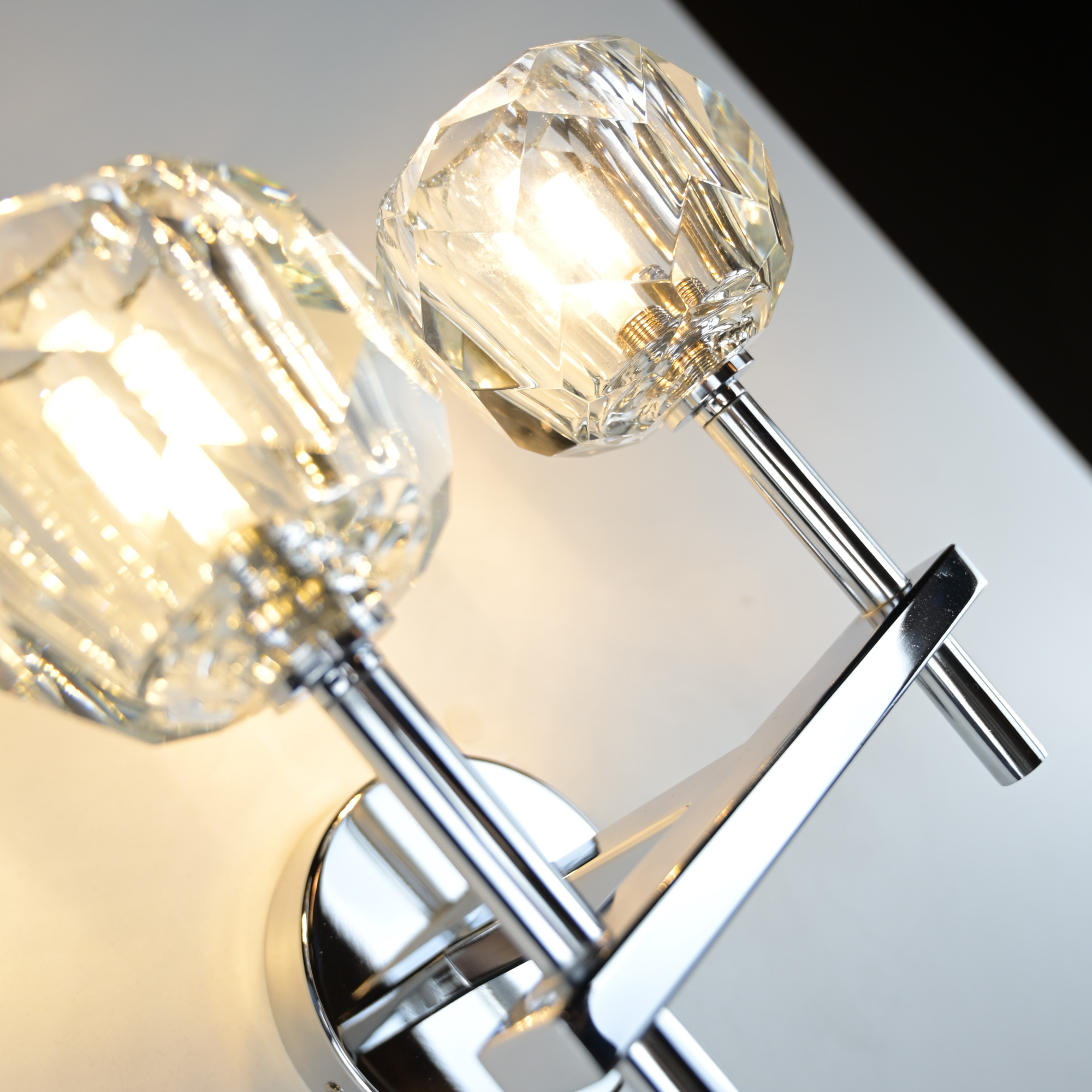 Бра Rh Boule De Cristal Double Sconce Chrome By Imperiumloft