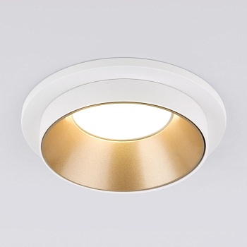 Встраиваемый светильник Elektrostandard 113 MR16 золото/белый