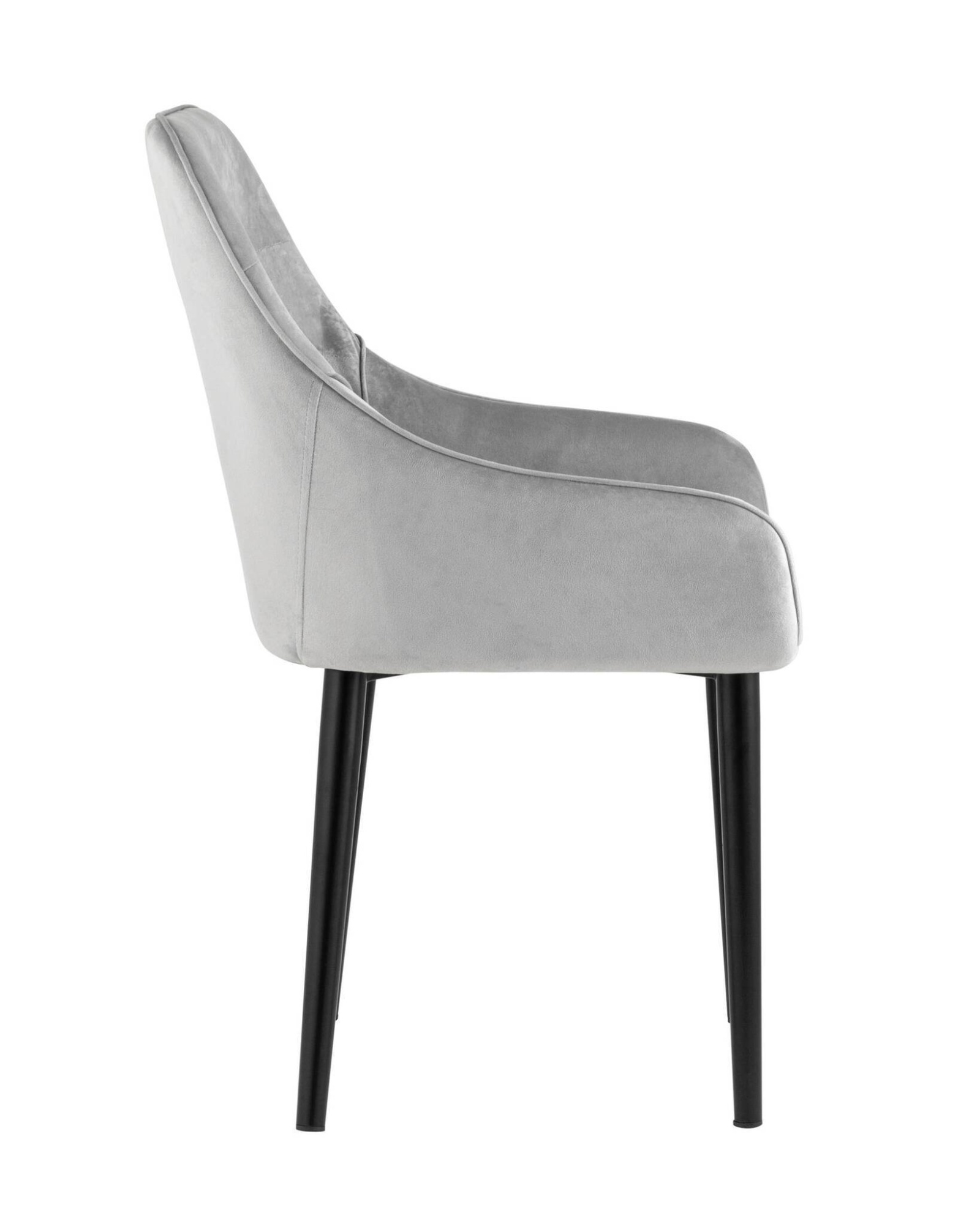 Стул Джоан велюр светло-серый Stool Group