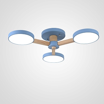 Потолочная люстра TURNA 3 Blue by ImperiumLoft