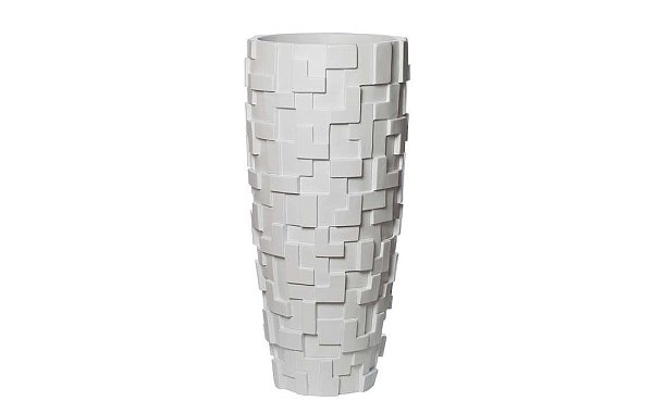 Кашпо белое напольное Garda Decor ZSC930-27