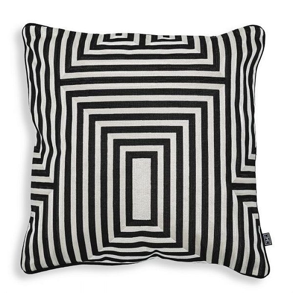 Подушка Eichholtz Spray square black white 115067