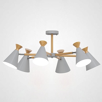 Люстра на штанге OLA D76.5 Gray by ImperiumLoft