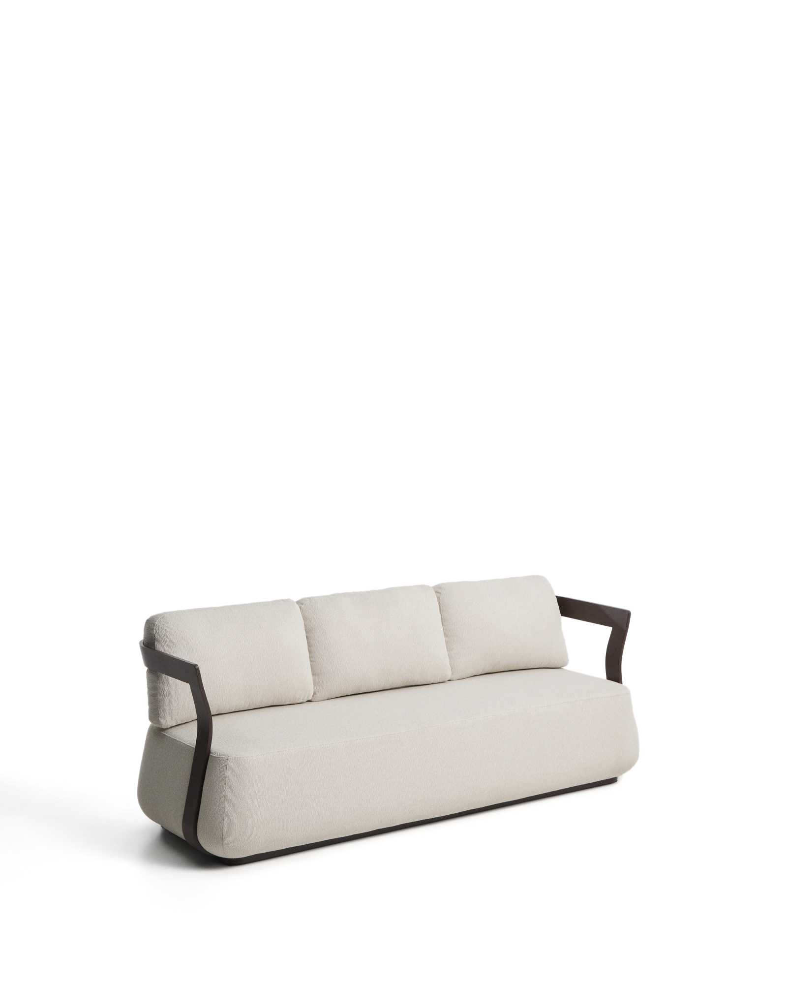 Уличный 3-х местный диван Tamaris из алюминия коричневого цвета, 217 см La Forma 482634