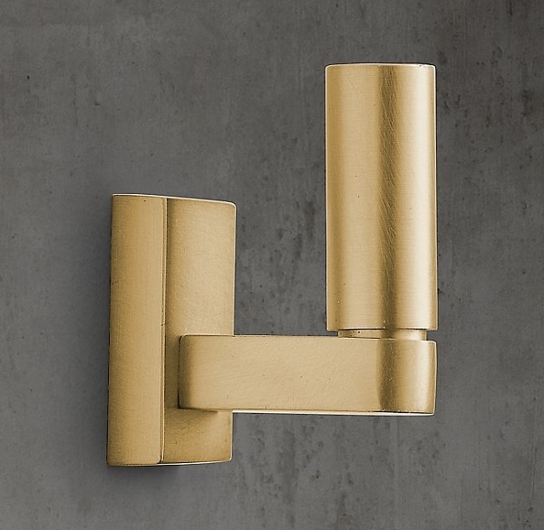 Крючок Restoration Hardware Lambeth Small Lac.Burnished Brass