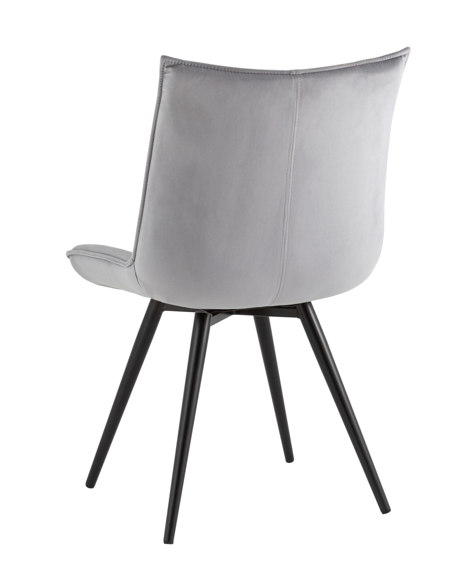 Стул вращающийся Робб велюр серый Stool Group