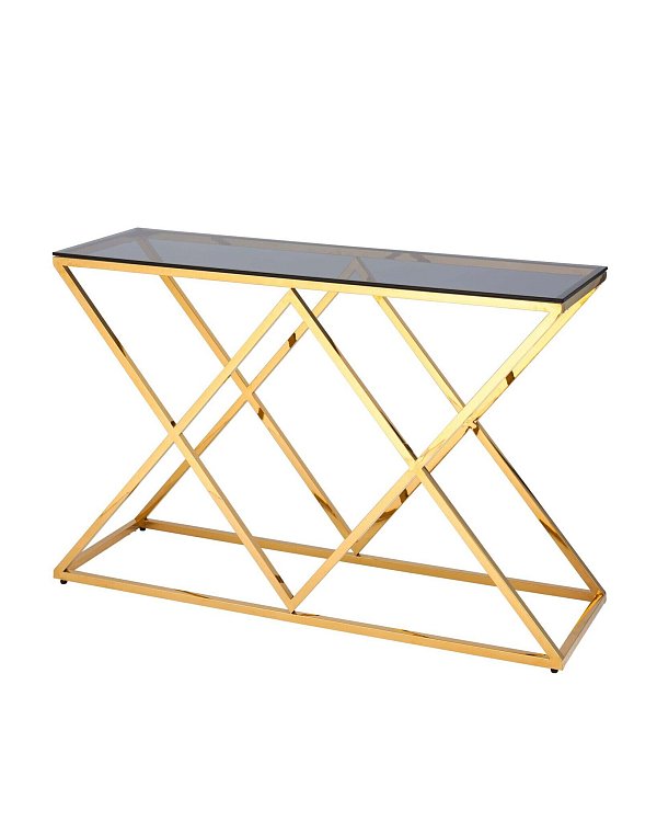 Консоль ИНСИГНИЯ 120*40 золото стекло smoke Stool Group