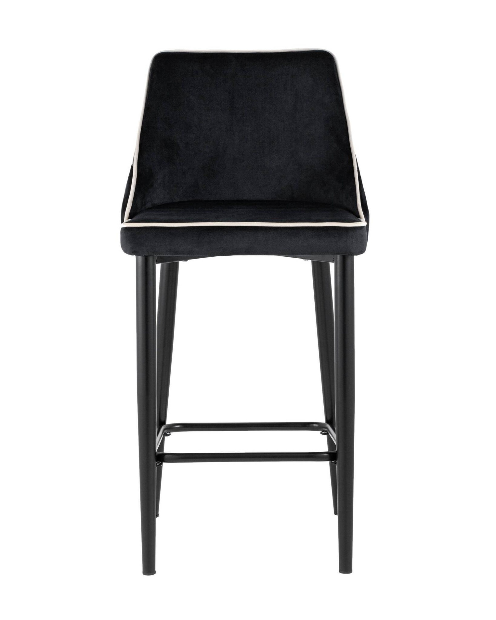 Стул полубарный Коби велюр черный Stool Group