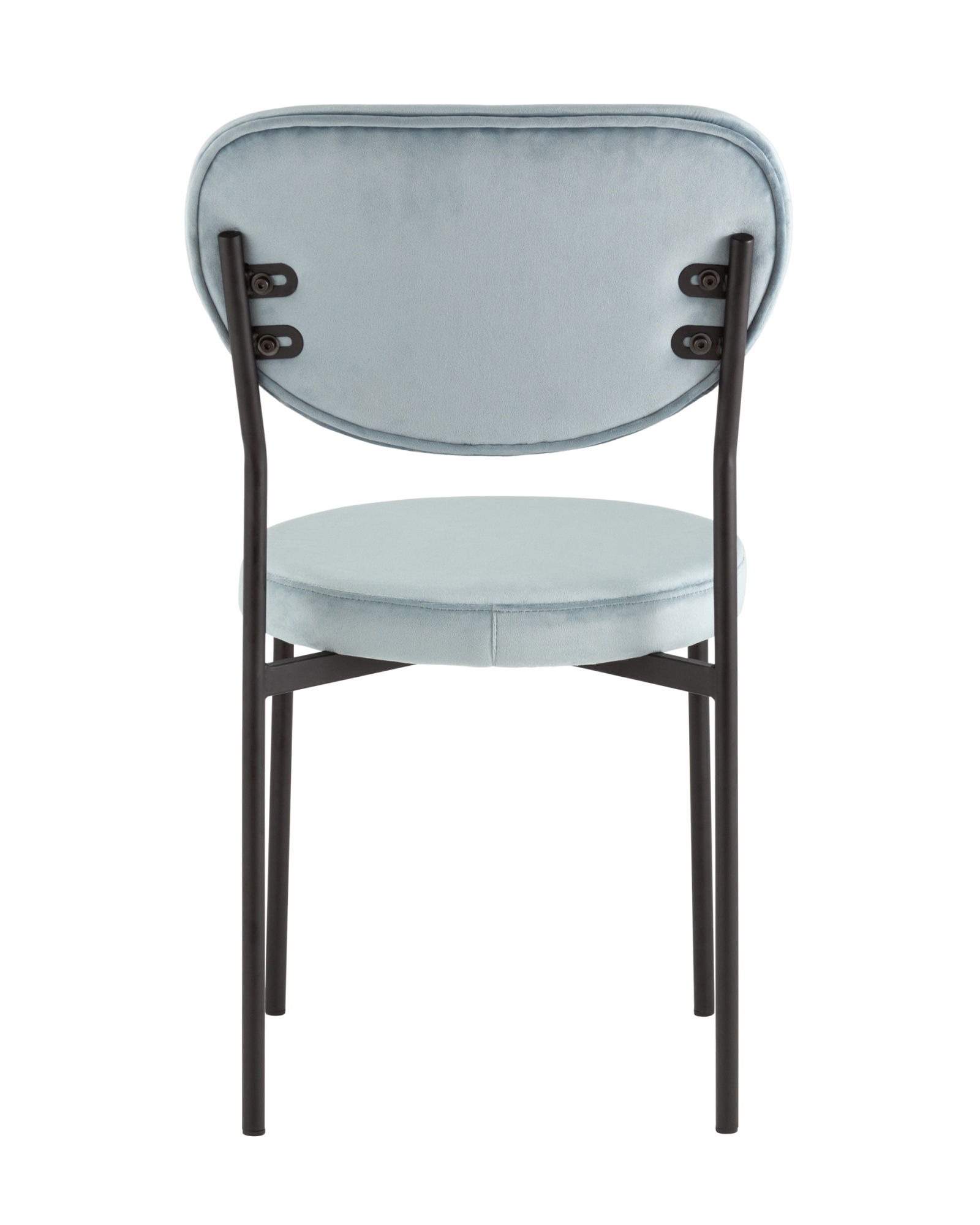 Стул обеденный Барбара велюр серо-голубой NC Stool Group