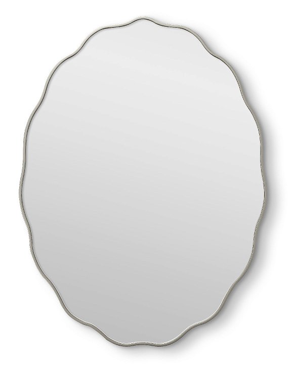 Fancy Oval Silver Зеркало в тонкой раме Smal Art-Zerkalo SM193SL