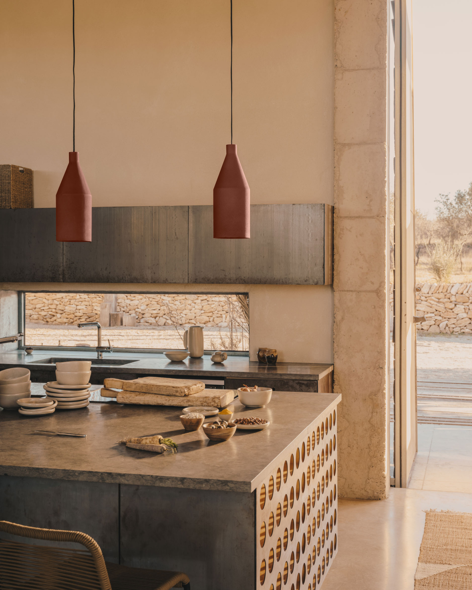 Peralta Подвесной светильник из металла с терракотовой окраской Ø 15 см La Forma (ex Julia Grup)