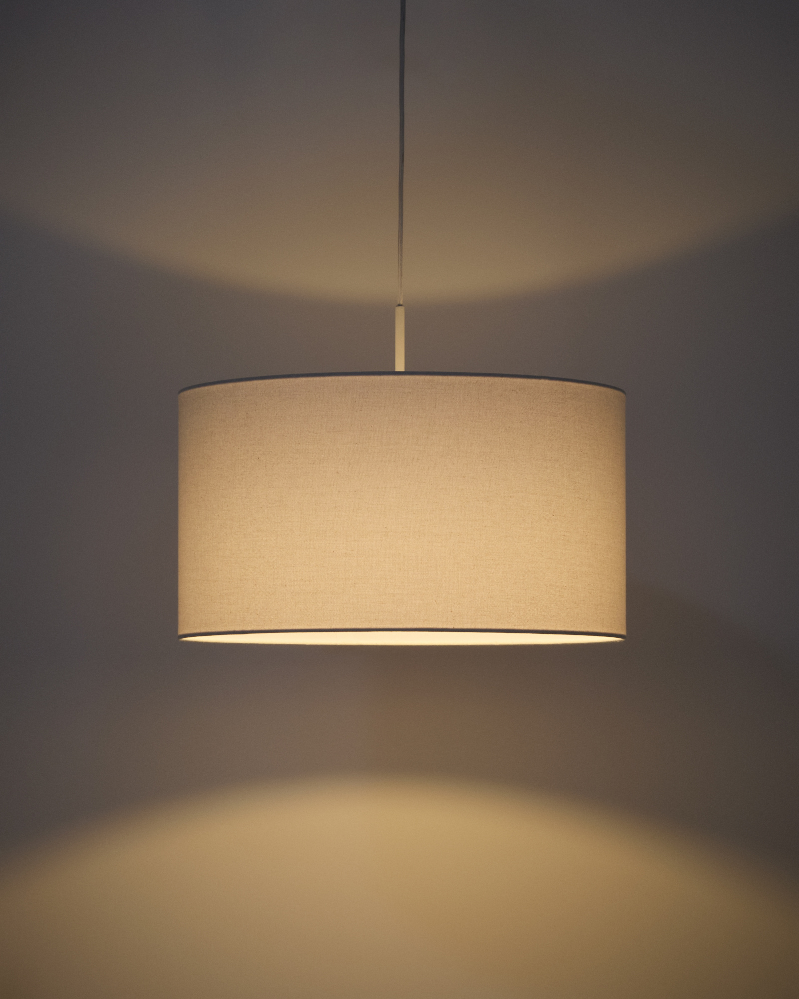 Абажур для подвесного светильника Niani из хлопка цвета слоновой кости Ø45 см La Forma 482427