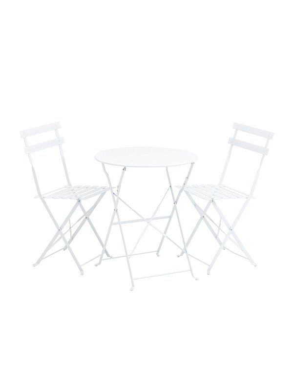 Комплект стола и двух стульев Бистро белый Stool Group
