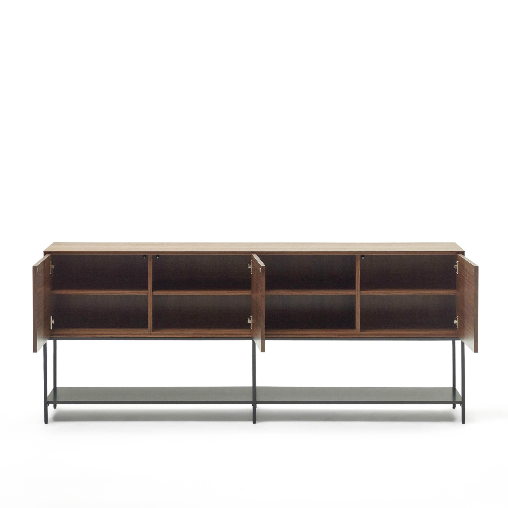 Vedrana Сервант из орехового шпона со стальными ножками 195 x 80 см La Forma (ex Julia Grup)