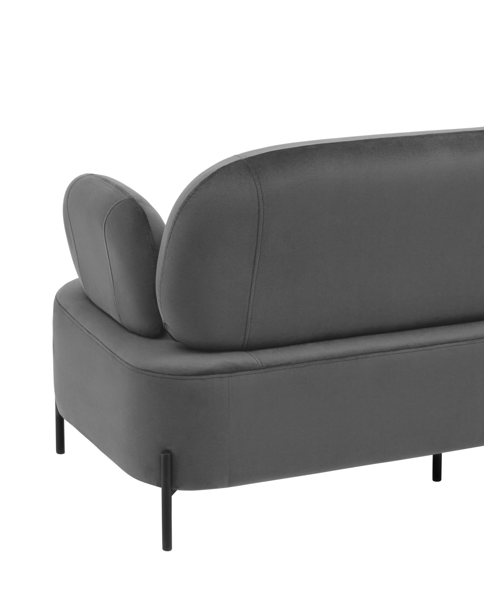 Диван Кэнди велюр серый Stool Group