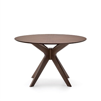 Круглый стол Naanim из орехового шпона Ø 120 см La Forma (ex Julia Grup)