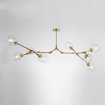 Люстра Адель Branching Bubble Chandelier L8 Brass Tinted by ImperiumLoft